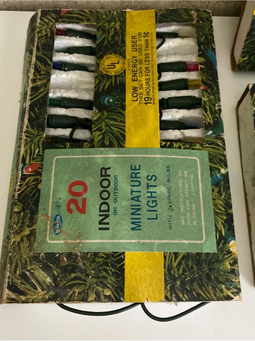 Vintage Yule Glo Mineature String Lights Indoor Outdoor 3 Boxes